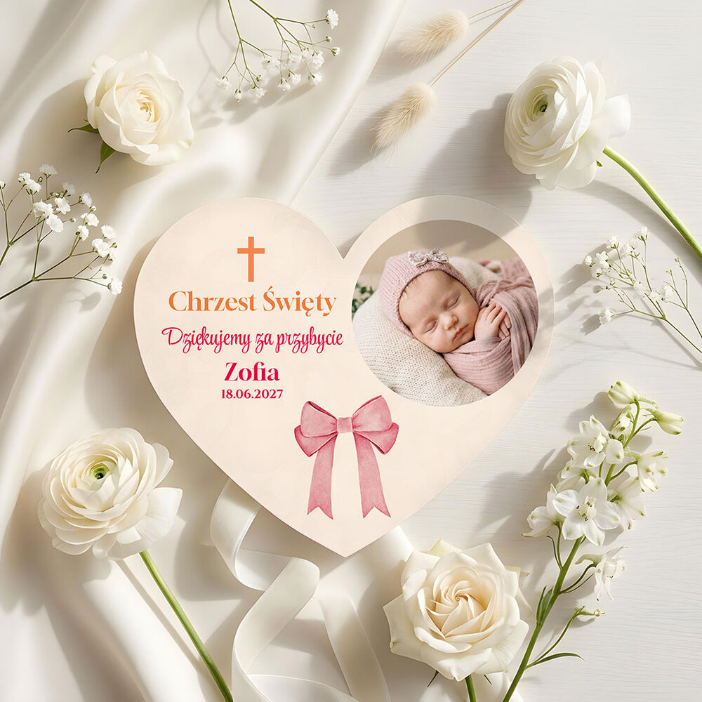 Podziękowania dla gości magnesy na Chrzest