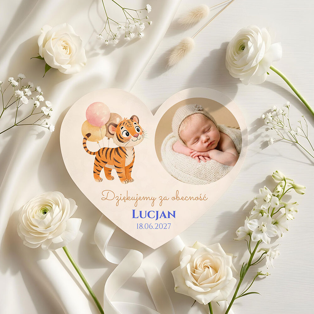 Podziękowania dla gości magnesy na Chrzest