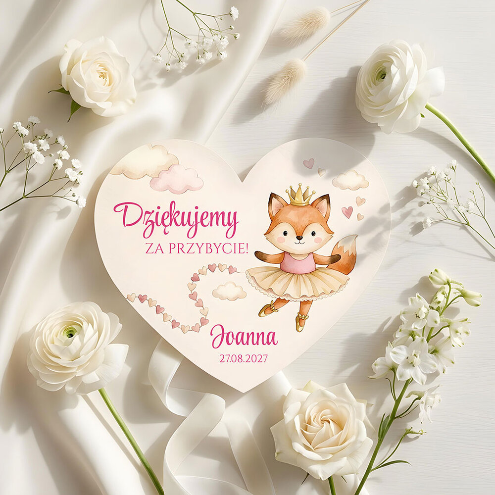 Podziękowania dla gości magnesy na Chrzest