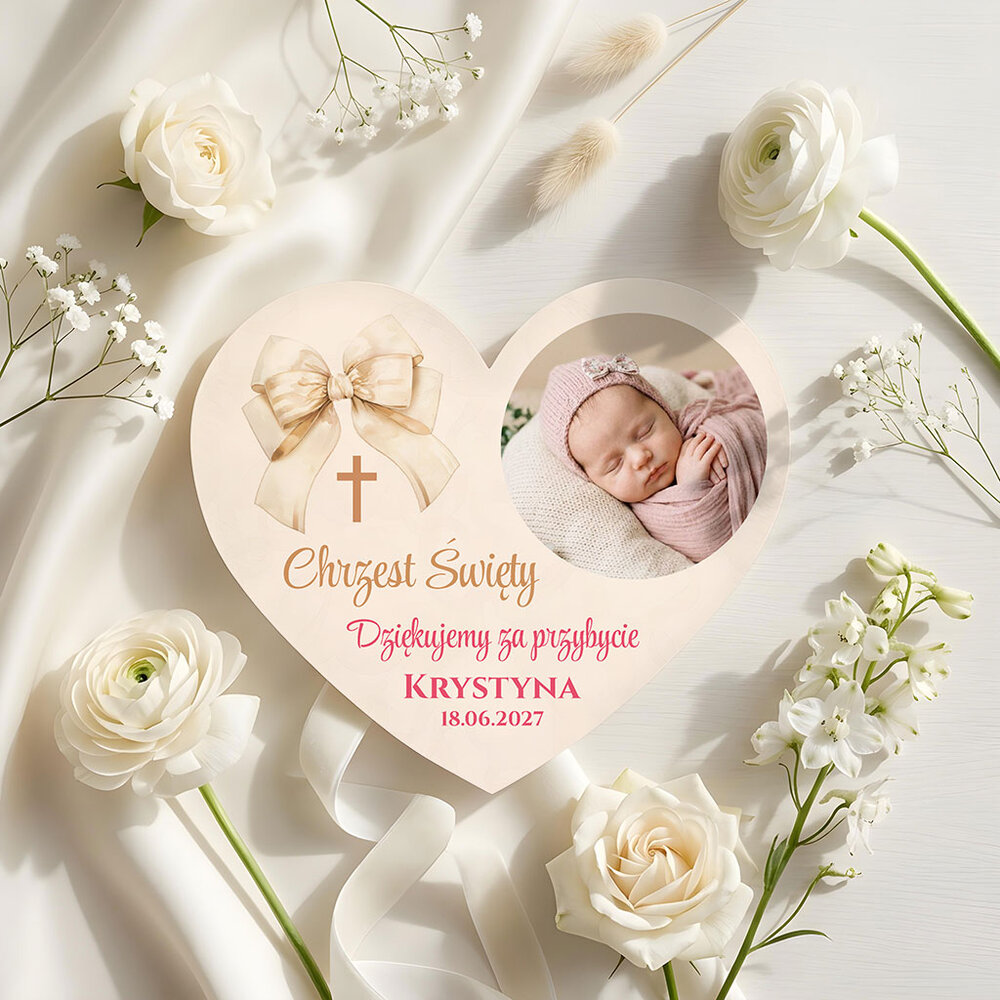 Podziękowania dla gości magnesy na Chrzest