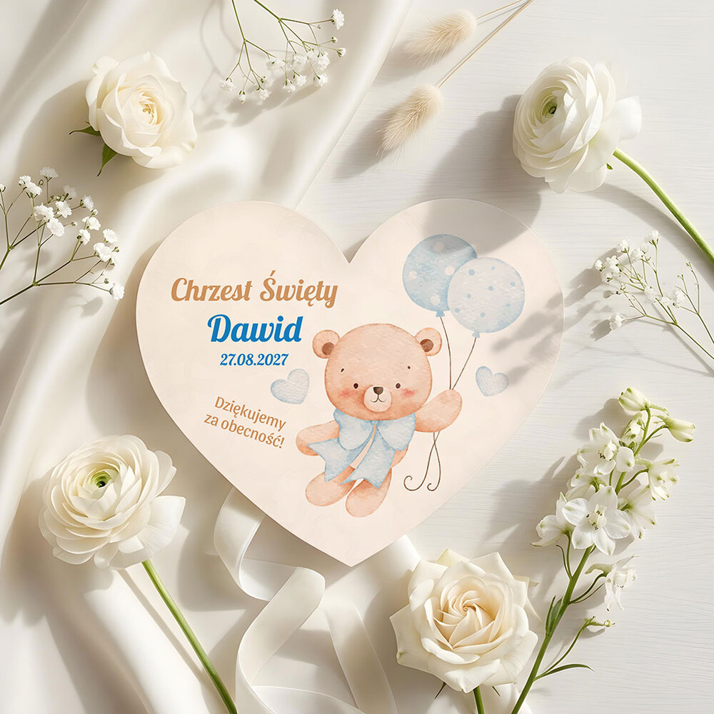 Podziękowania dla gości magnesy na Chrzest