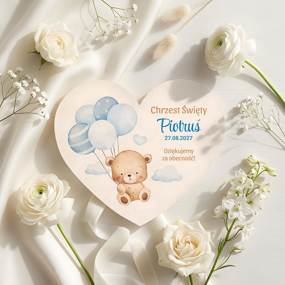 Podziękowania dla gości magnesy na Chrzest