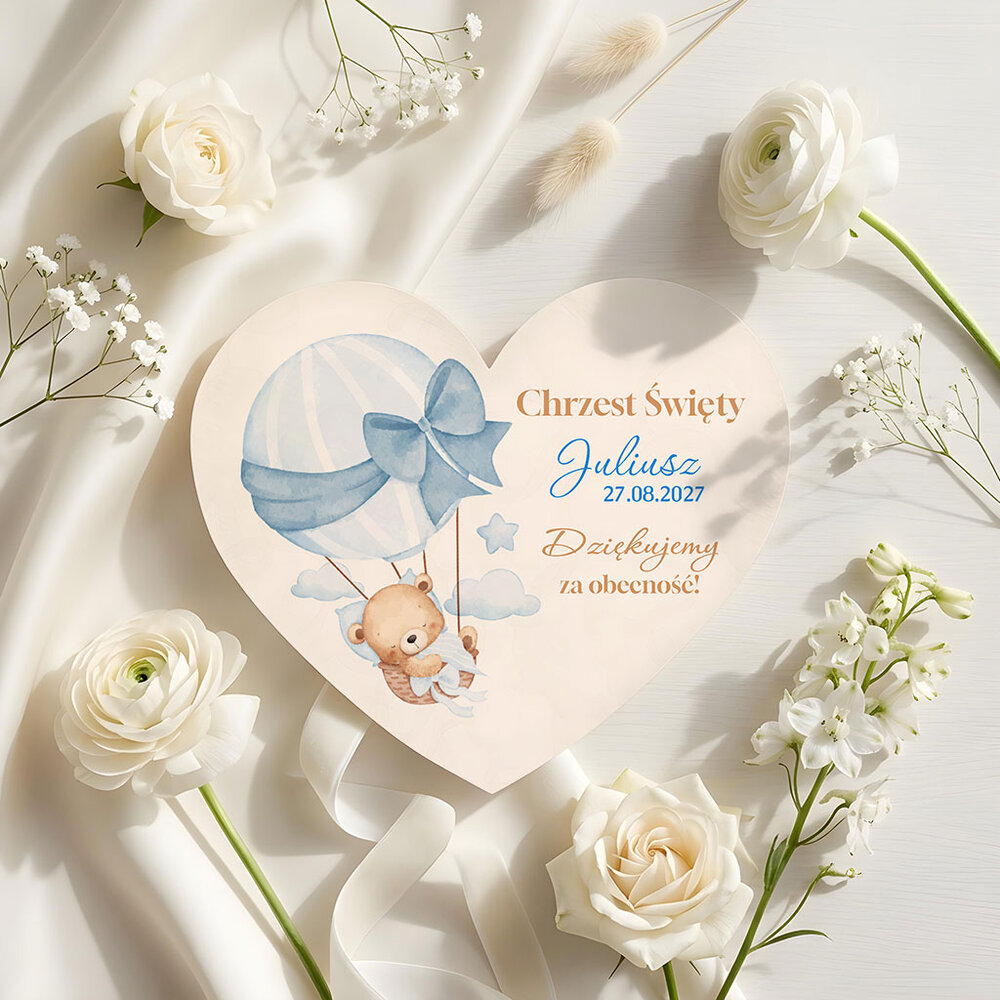Podziękowania dla gości magnesy na Chrzest