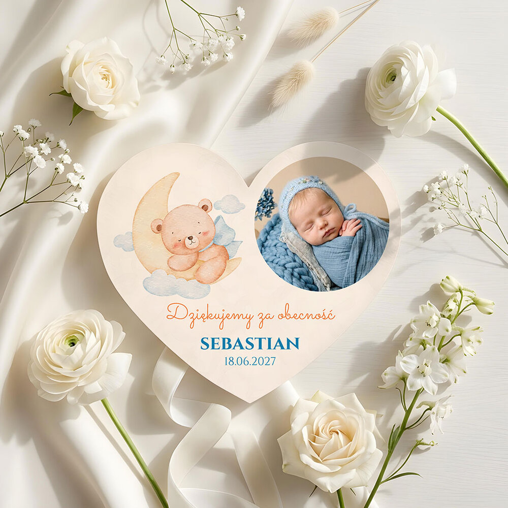 Podziękowania dla gości magnesy na Chrzest
