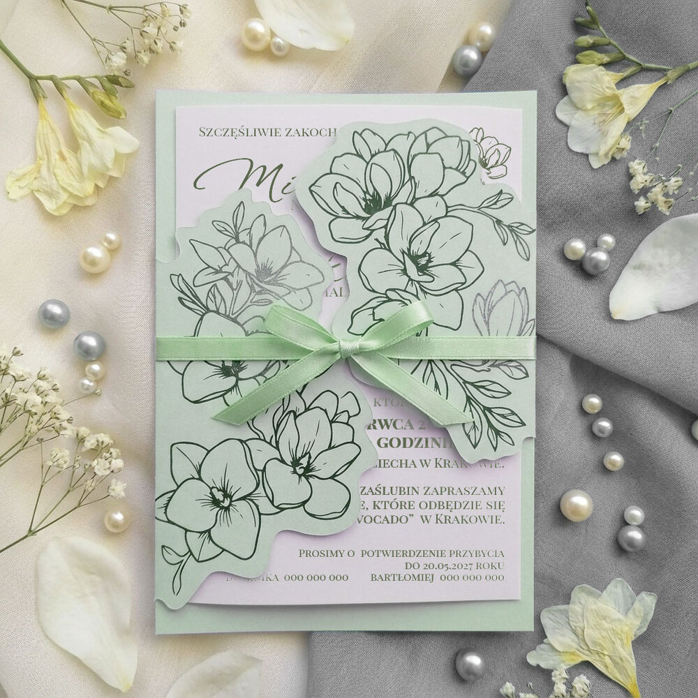 Zaproszenia ślubne z wkładką - Arkadia2 5