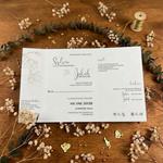 Zaproszenia ślubne ze złotym serduszkiem - Bella 3