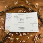 Zaproszenia ślubne ze złotym serduszkiem - Bella 9