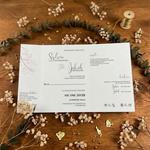 Zaproszenia ślubne ze złotym serduszkiem - Bella 11