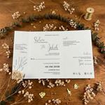 Zaproszenia ślubne ze złotym serduszkiem - Bella 13