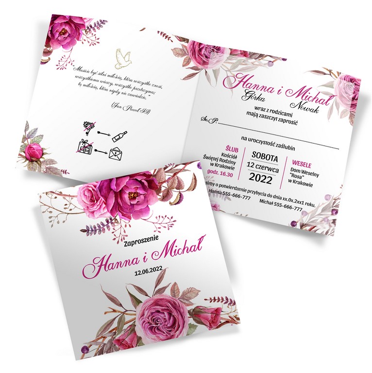 Zaproszenia Ślubne Amanda