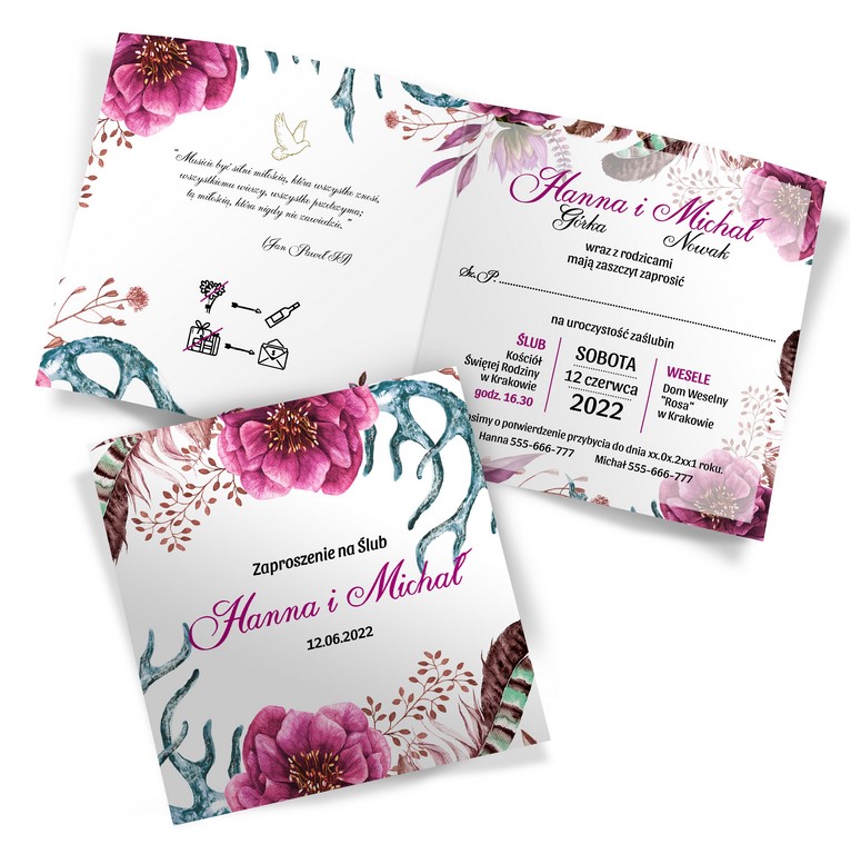 Zaproszenia Ślubne Amanda