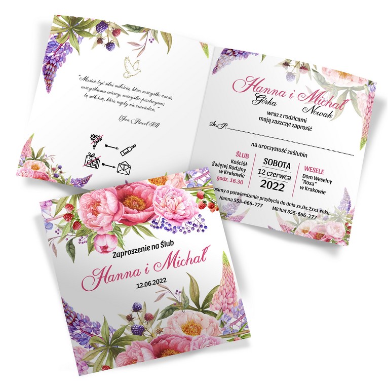 Zaproszenia Ślubne Amanda