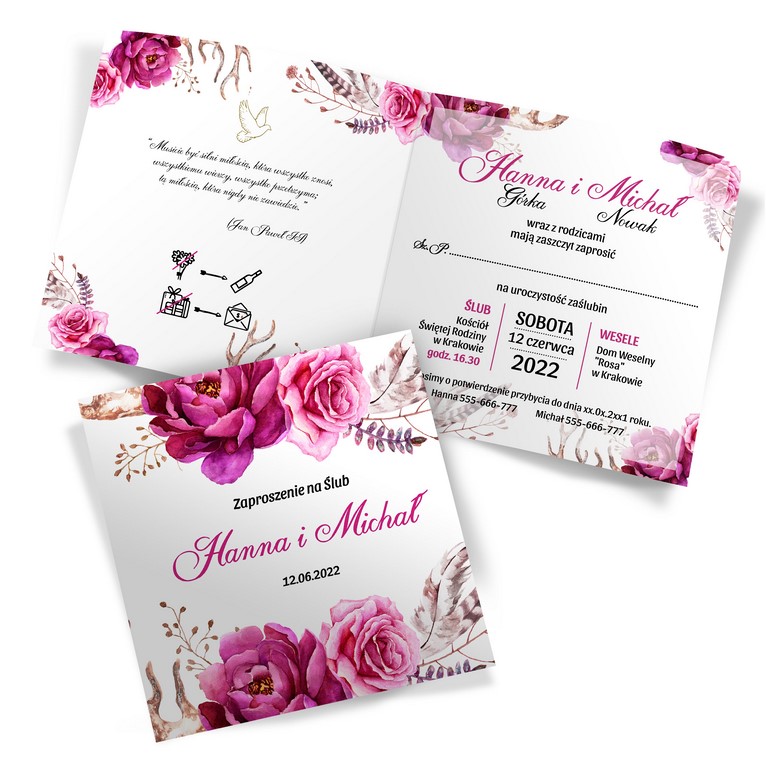 Zaproszenia Ślubne Amanda