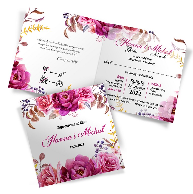 Zaproszenia Ślubne Amanda