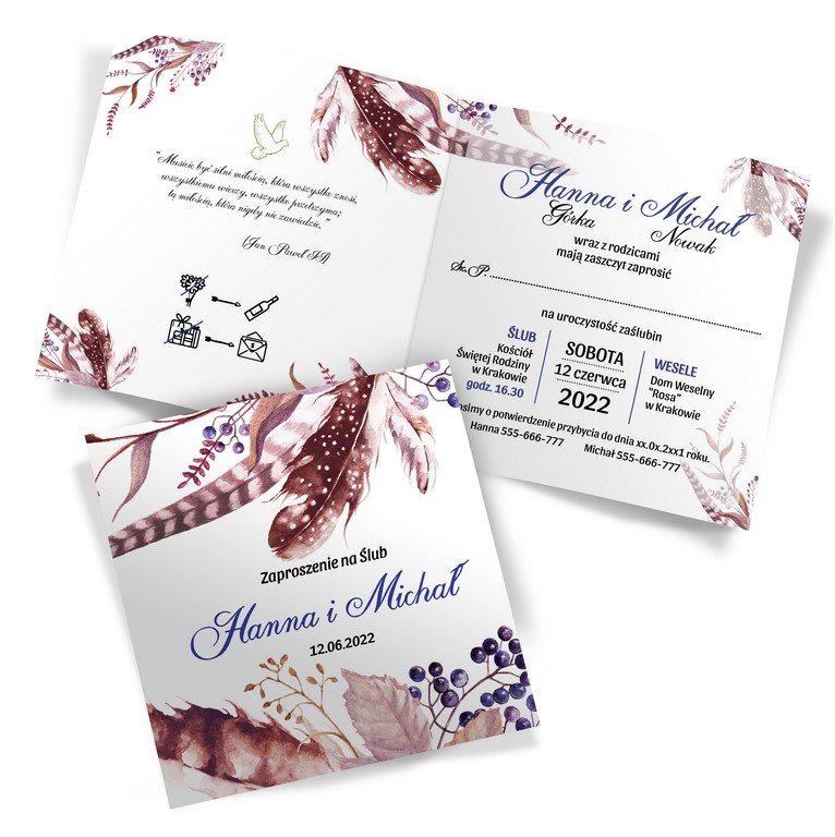 Zaproszenia Ślubne Amanda