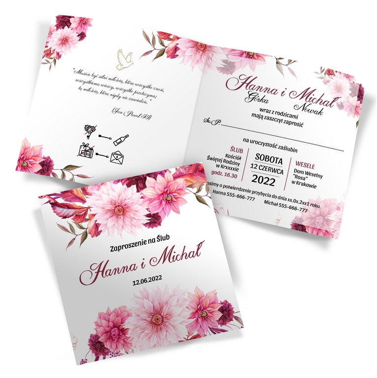 Zaproszenia Ślubne Amanda