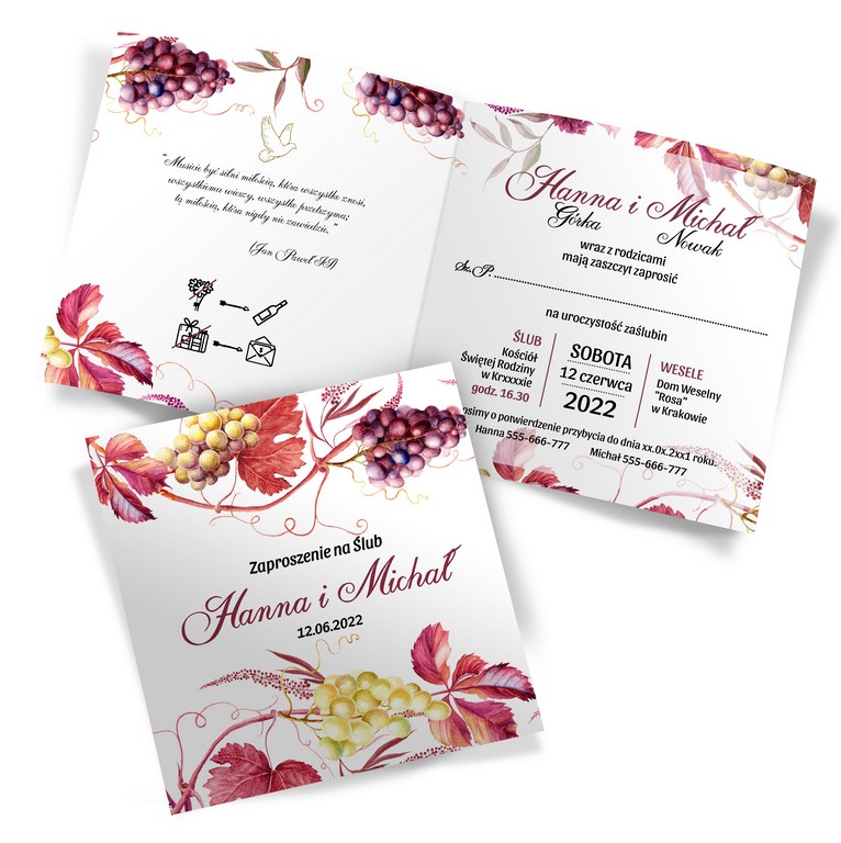 Zaproszenia Ślubne Amanda