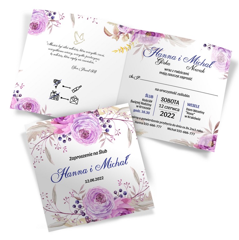 Zaproszenia Ślubne Amanda