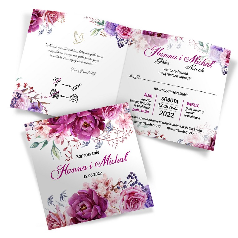 Zaproszenia Ślubne Amanda