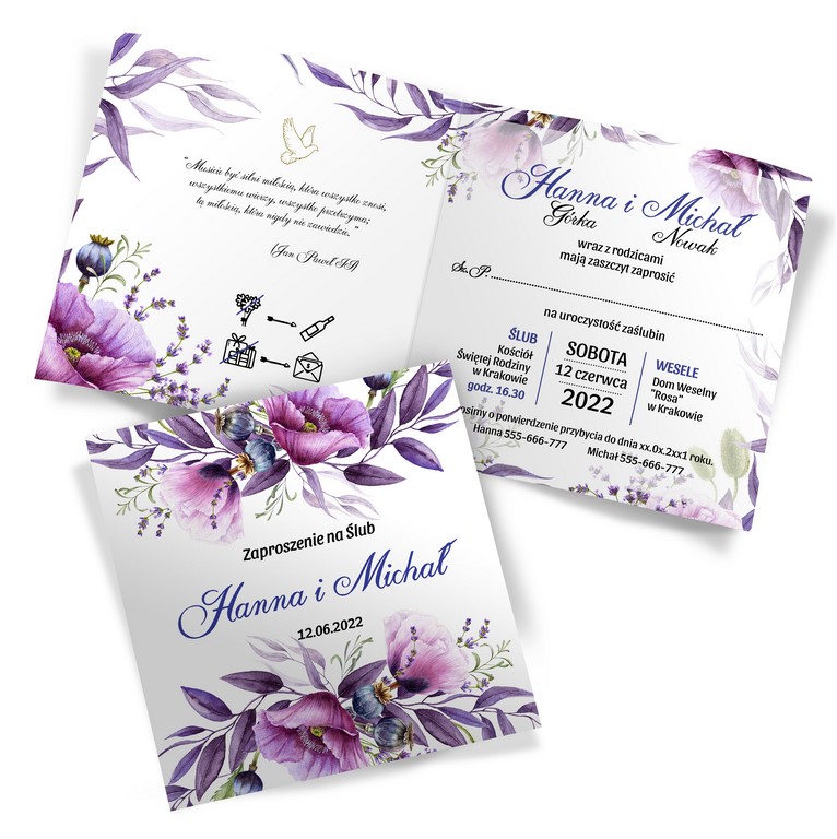 Zaproszenia Ślubne Amanda