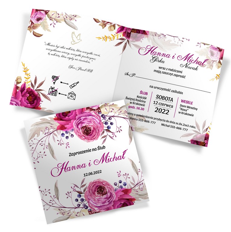 Zaproszenia Ślubne Amanda