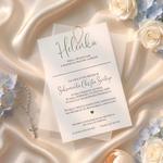 Zaproszenia na chrzest kalka ze zdjęciem - Maura