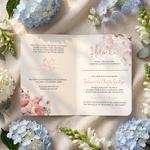 Zaproszenia na chrzest z zawieszką w kształcie serduszka - Bessie