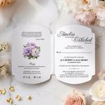 Zaproszenia ślubne ozdobne wycięcie - Luna