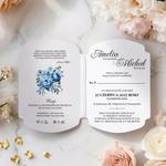 Zaproszenia ślubne ozdobne wycięcie - Luna