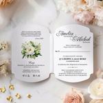 Zaproszenia ślubne ozdobne wycięcie - Luna