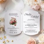 Zaproszenia ślubne ozdobne wycięcie - Luna