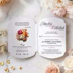 Zaproszenia ślubne ozdobne wycięcie - Luna