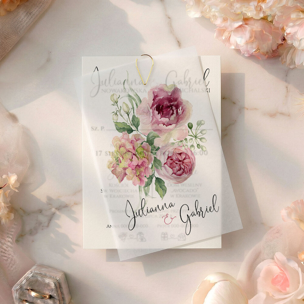 Zaproszenia Ślubne z kalką Paloma