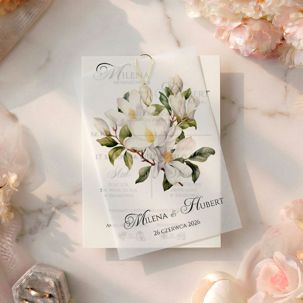 Zaproszenia Ślubne z kalką Paloma