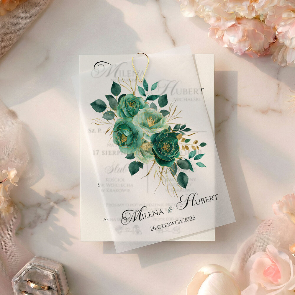 Zaproszenia Ślubne z kalką Paloma