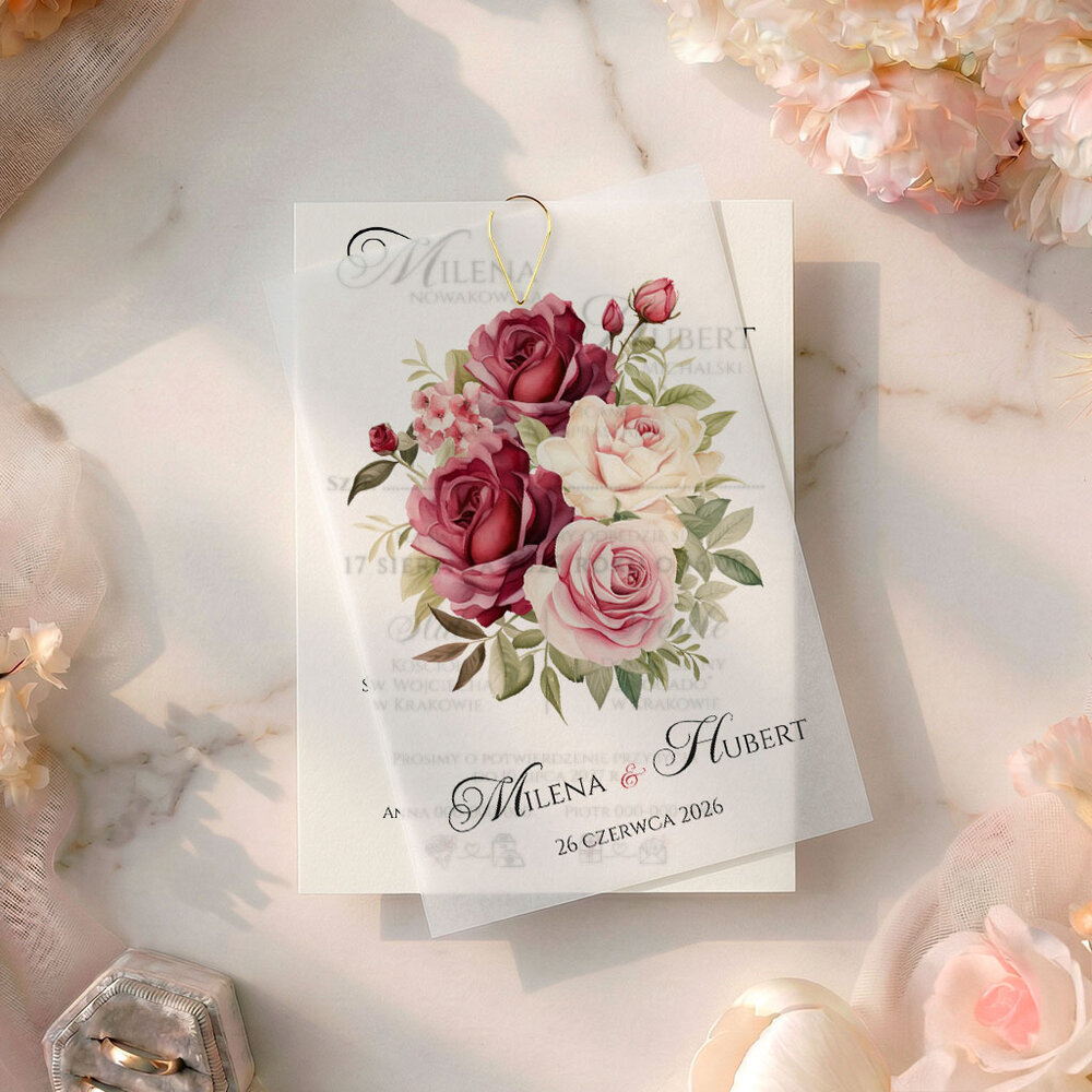 Zaproszenia Ślubne z kalką Paloma