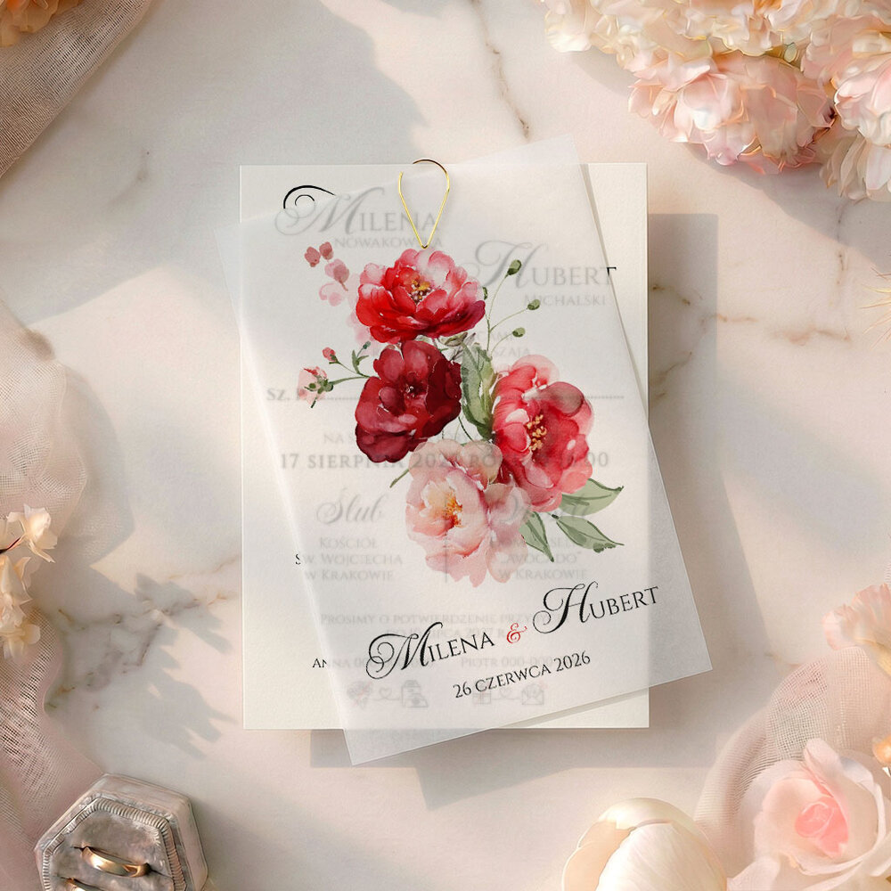 Zaproszenia Ślubne z kalką Paloma