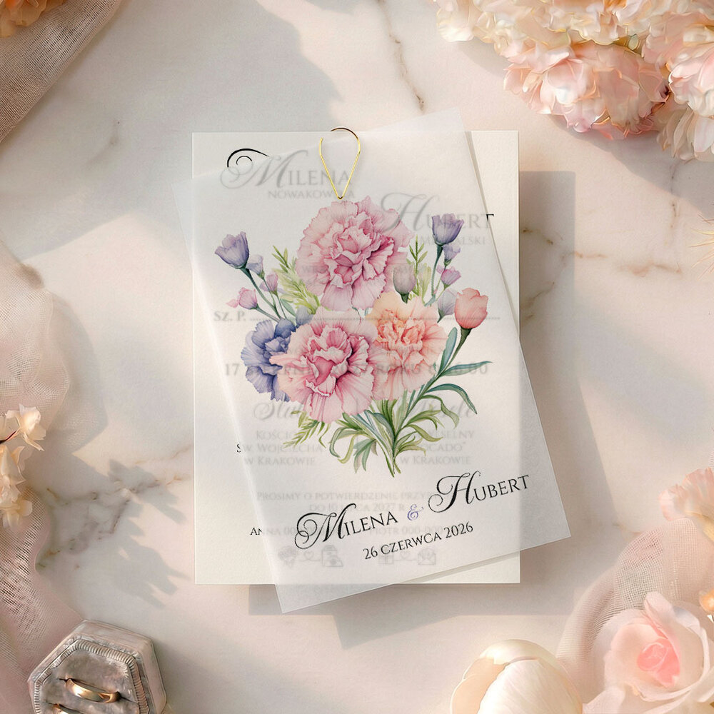 Zaproszenia Ślubne z kalką Paloma