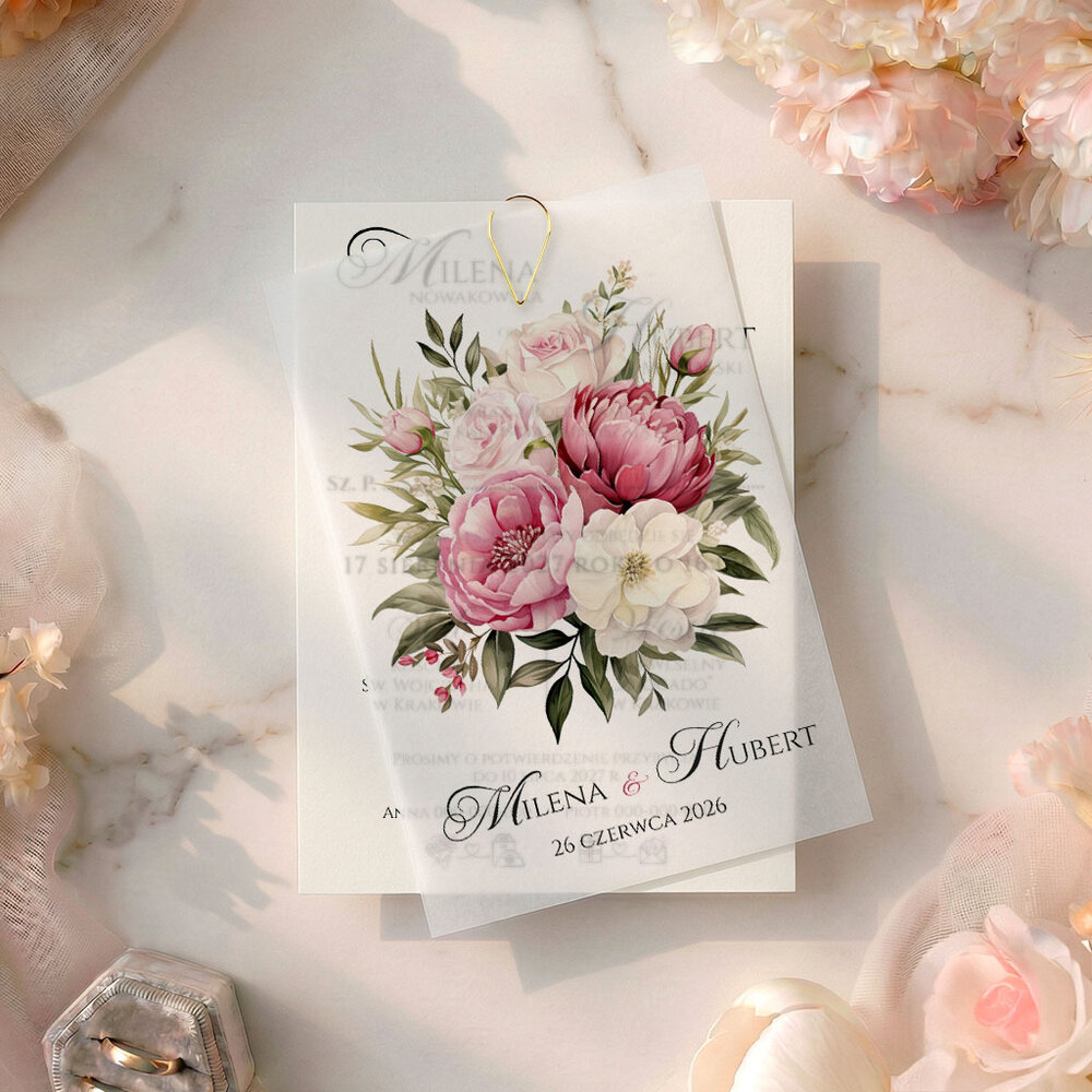 Zaproszenia Ślubne z kalką Paloma