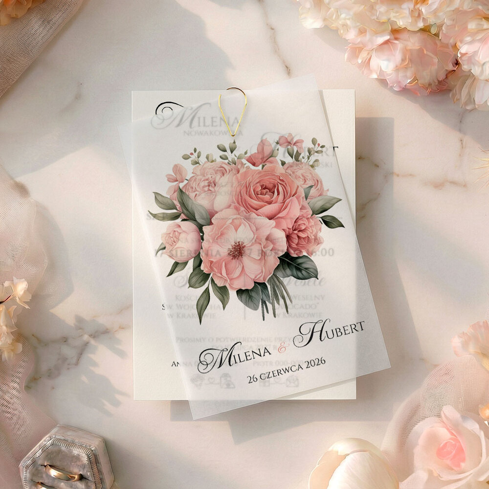 Zaproszenia Ślubne z kalką Paloma