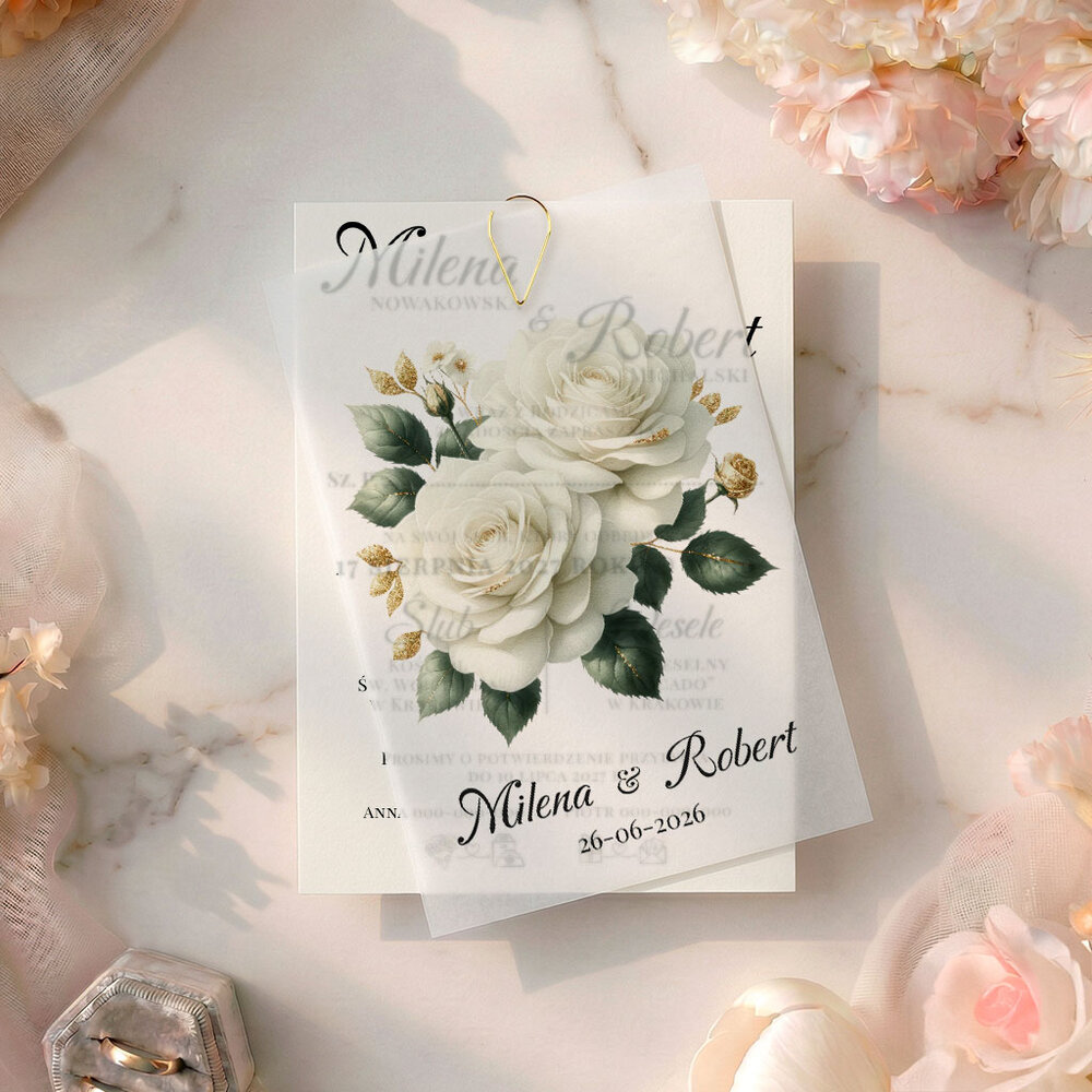 Zaproszenia Ślubne z kalką Paloma