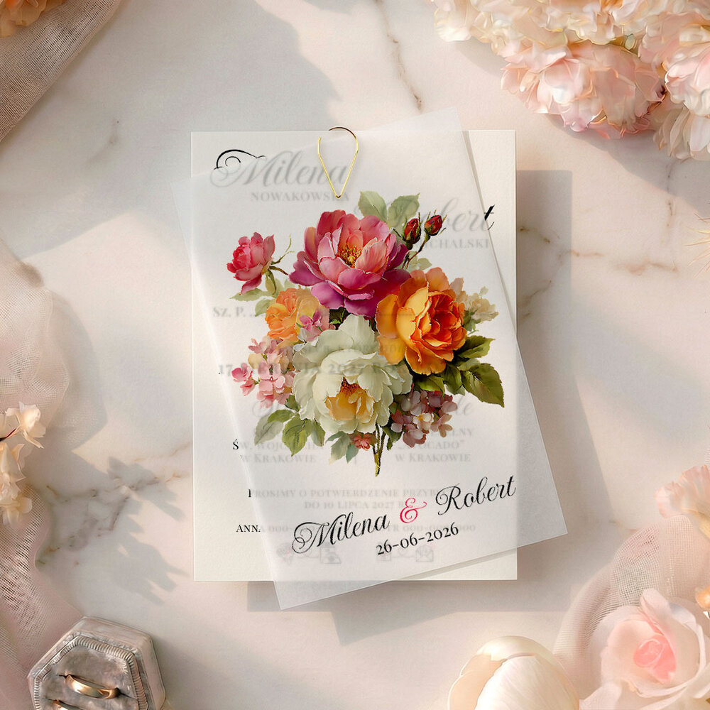 Zaproszenia Ślubne z kalką Paloma