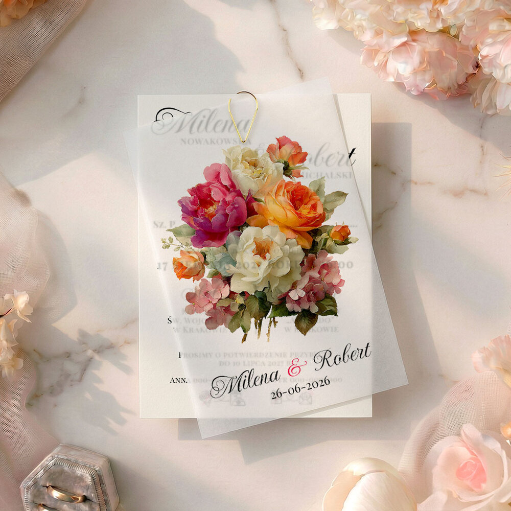 Zaproszenia Ślubne z kalką Paloma