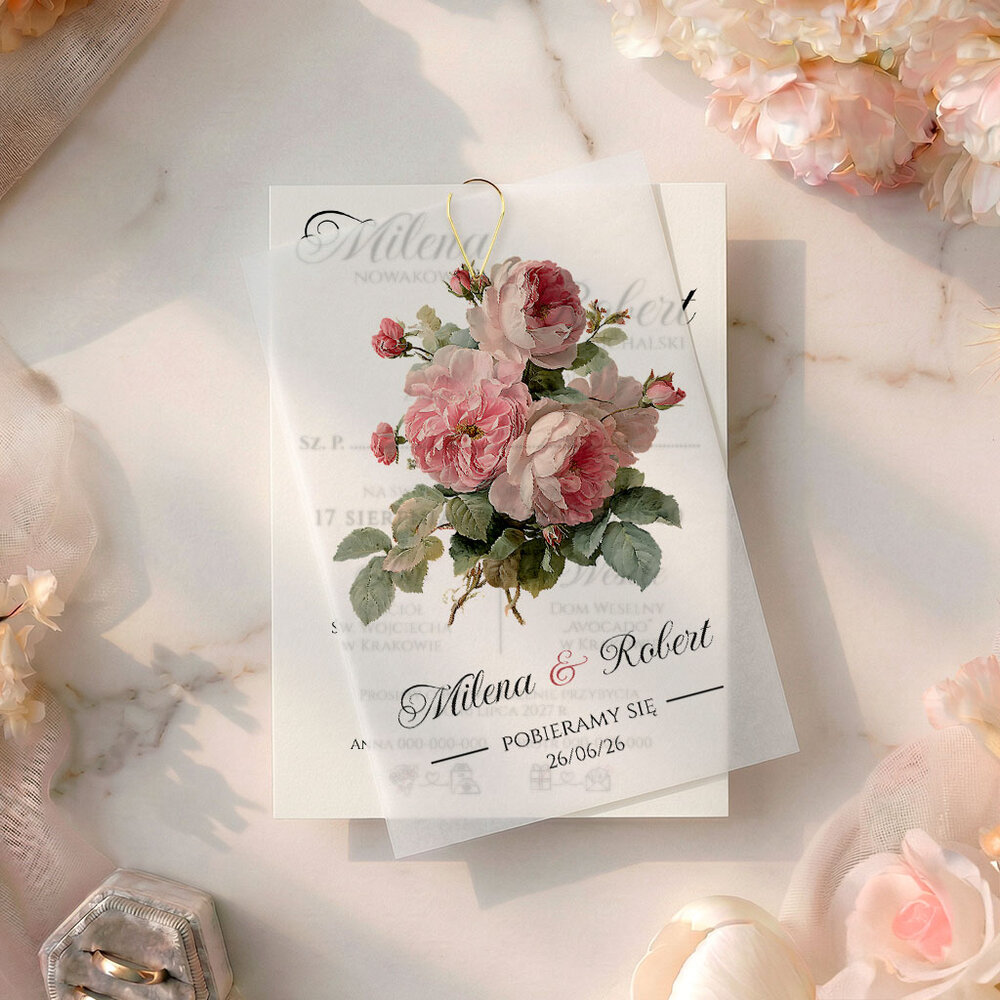 Zaproszenia Ślubne z kalką Paloma