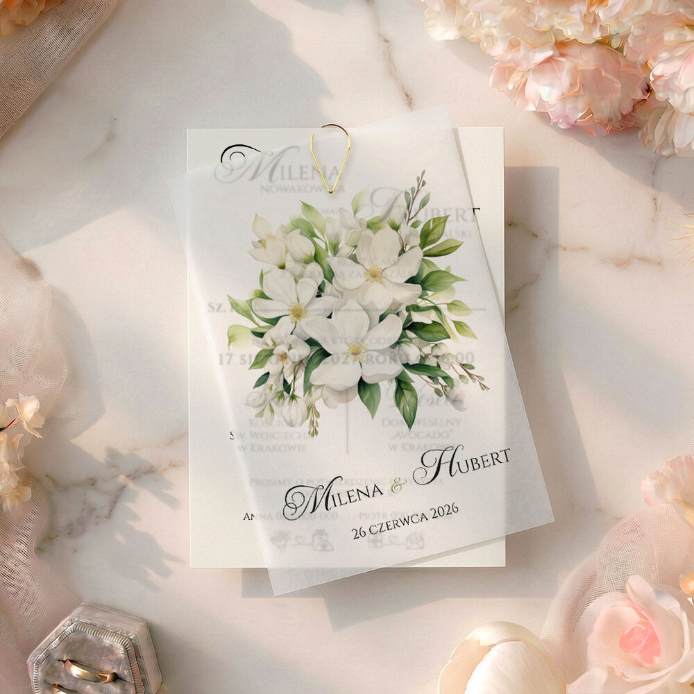 Zaproszenia Ślubne z kalką Paloma