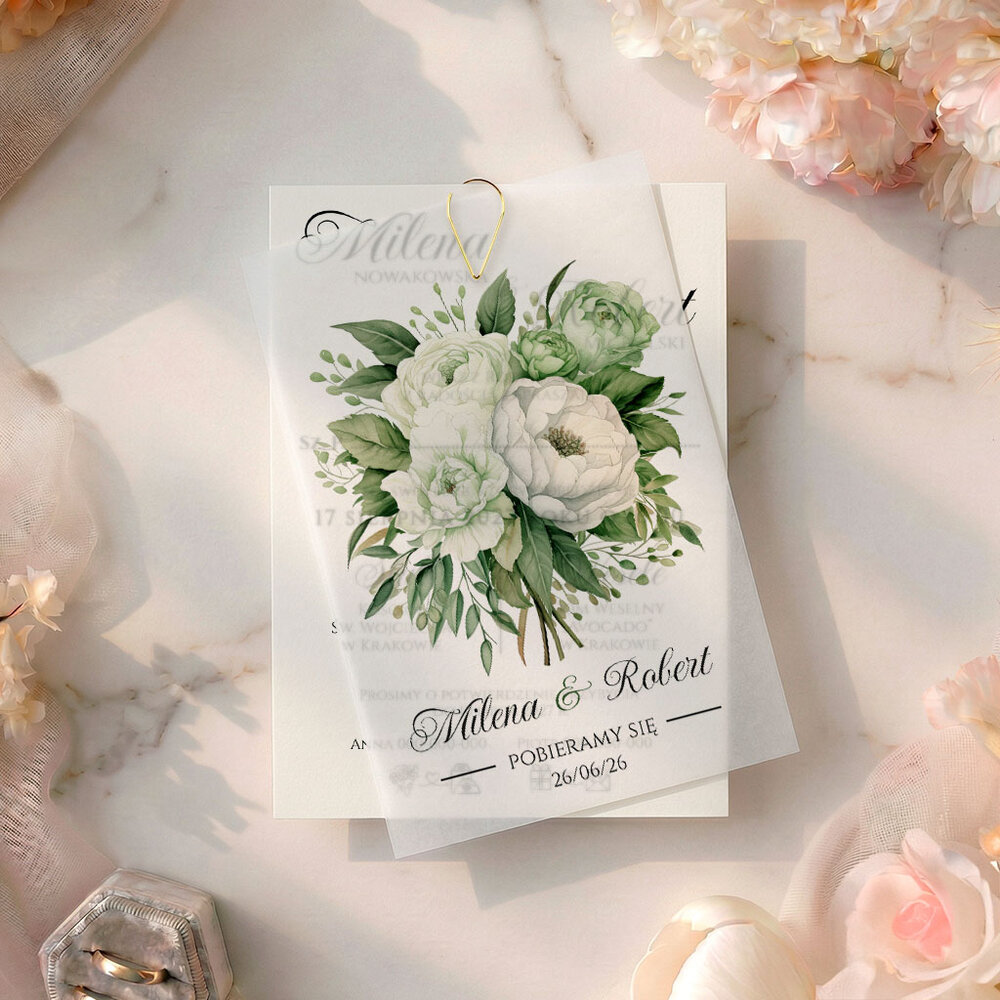 Zaproszenia Ślubne z kalką Paloma
