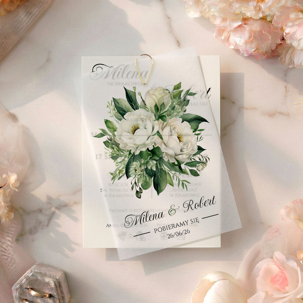 Zaproszenia Ślubne z kalką Paloma