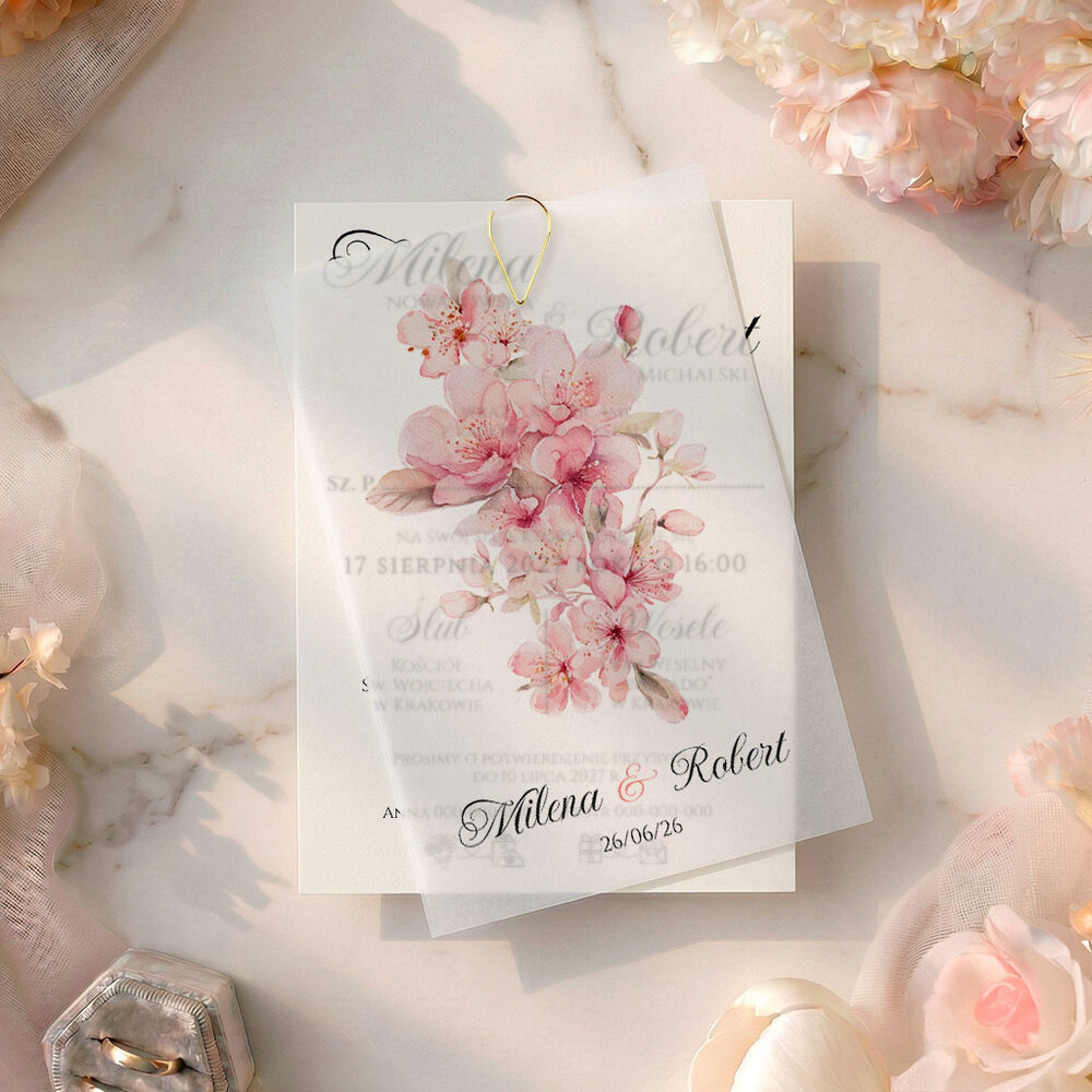Zaproszenia Ślubne z kalką Paloma