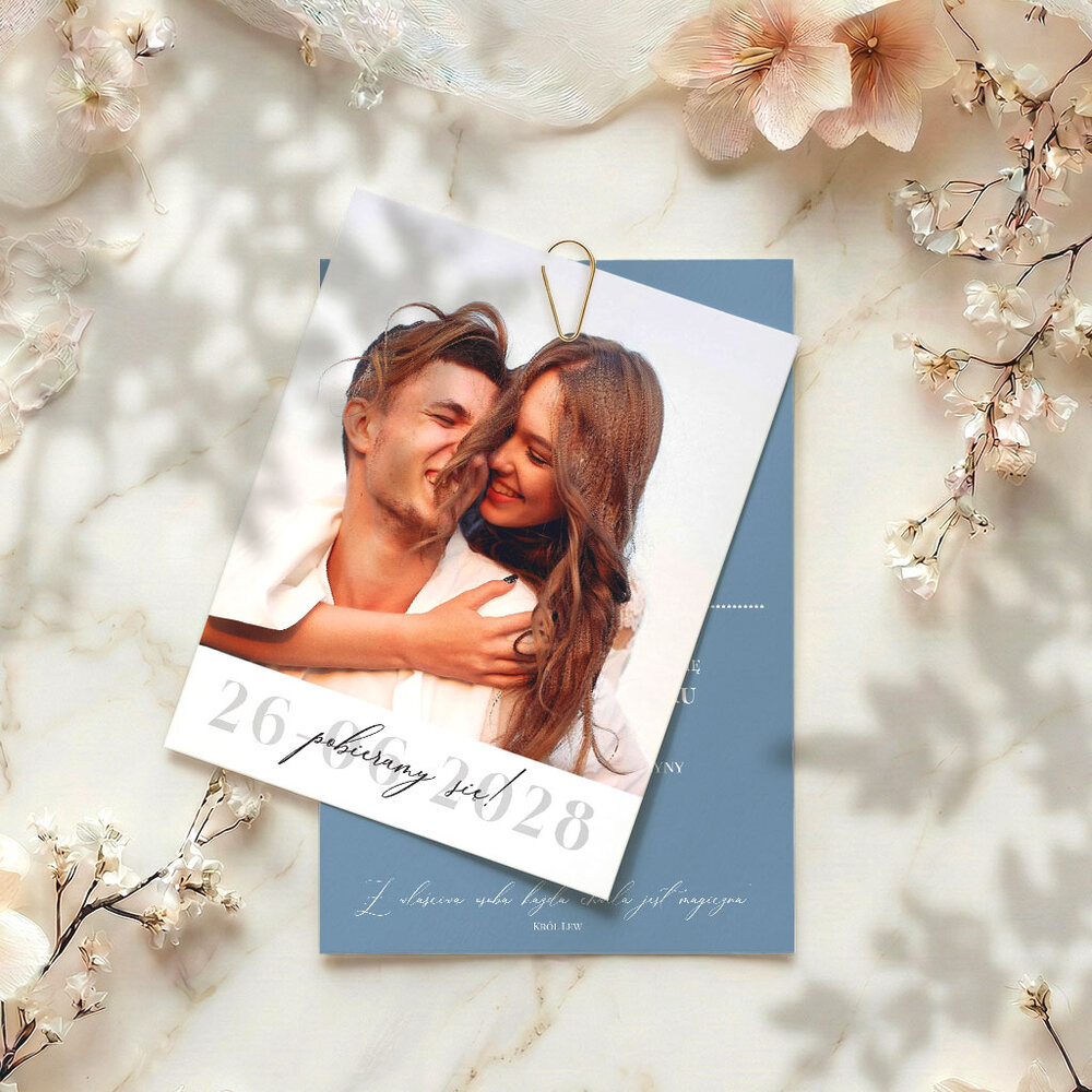 Zaproszenia ślubne ze zdjęciem - Ester