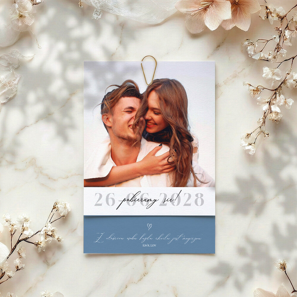 Zaproszenia ślubne ze zdjęciem - Ester